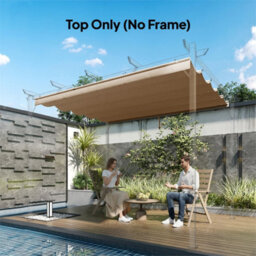 Tan Pergola Replacement Canopy Breathable Shade Fabric - thumbnail 6