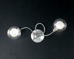 Luminosa Lighting Luminosa Blog 2 Light Multi Arm Semi Flush Ceiling Light Chrome 42X15X14Cm - thumbnail 2