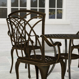 Outsunny 5 Pcs Garden Dining Set, Garden Furniture Set, Bronze Tone - thumbnail 9