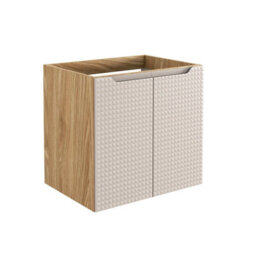 Impact Furniture Wall Hung Vanity Unit Without Basin Cashmere Beige Storage Bathroom Sink Cabinet Floating Luxor - thumbnail 4