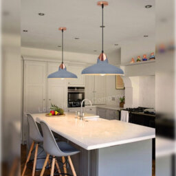 Long Life Lamps Company Retro Vintage Industrial Grey Metal Ceiling Pendant Light M0210 - thumbnail 7