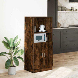 Berkfield Durable Kitchen Cabinet Smoked Oak 57X41.5X131.5 Cm Engineered Wood - thumbnail 2