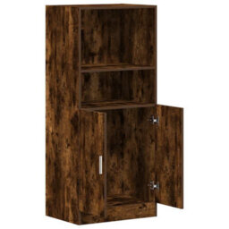 Berkfield Durable Kitchen Cabinet Smoked Oak 57X41.5X131.5 Cm Engineered Wood - thumbnail 5