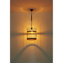Luminosa Lighting Luminosa Halia 35Cm Wire Frame Pendant Ceiling Light Matt Black 1X E27 - thumbnail 5