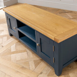 The Furniture Market Westbury Blue Painted Widescreen Tv Unit Up To 60 Tv Size - thumbnail 6