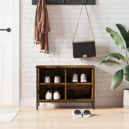 Walplus Shoe Cabinet Smoked Oak 69X35X50 Cm Engineered Wood - thumbnail 1