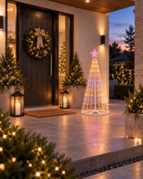 Pegdev 1.2M Rgb Led Christmas Star Tree Light 118 Leds With App & Controller - thumbnail 2