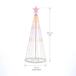 Pegdev 1.2M Rgb Led Christmas Star Tree Light 118 Leds With App & Controller - thumbnail 3