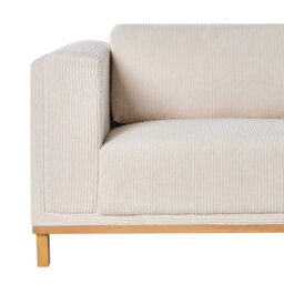 Beliani Corner Sofa 5 Seater Veng Corduroy Light Beige Left Hand - thumbnail 7
