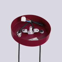 Sollux Lighting Halo Aluminum/glass Burgundy 2 Lights Modern Pendant Lamps - thumbnail 9