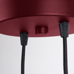 Sollux Lighting Halo Aluminum/glass Burgundy 2 Lights Modern Pendant Lamps - thumbnail 8