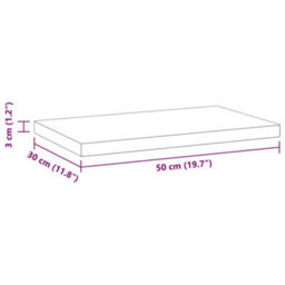 Berkfield Wall Shelves 2 Pcs 50X30X3 Cm Black Stainless Steel - thumbnail 9