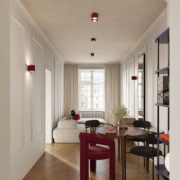 Luminosa Lighting Luminosa Aura Surface Mounted Downlight Burgundy 1X Gx53 - thumbnail 9