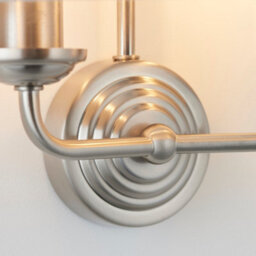 Luminosa Lighting Luminosa Highclere Shade Wall Lamp Brushed Chrome Plate, Natural Linen - thumbnail 6