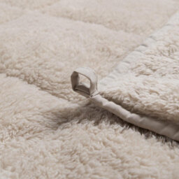 Ohs Teddy Fleece Weighted 8Kg Blanket, Natural - 150 X 200Cm - thumbnail 8