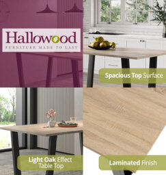 Hallowood Furniture Dudley Large Dining Table - 180Cm - thumbnail 5