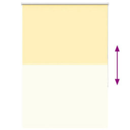 Berkfield Durable Roller Blind Blackout Yellow 90X150 Cm Fabric Width 85.7 Cm Polyester - thumbnail 9
