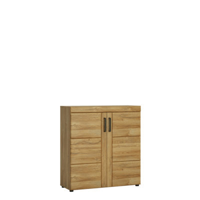 Furniture To Go Cortina 2 Door Shoe Cabinet In Grandson Oak - image 1