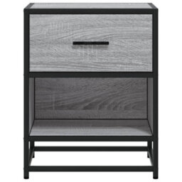 Berkfield Bedside Cabinet Grey Sonoma 40X31X50 Cm Engineered Wood - thumbnail 5