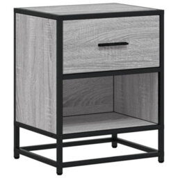 Berkfield Bedside Cabinet Grey Sonoma 40X31X50 Cm Engineered Wood - thumbnail 2
