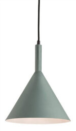 Luminosa Lighting Luminosa Everest 1 Light Dome Ceiling Pendant Green With White Inside, E27