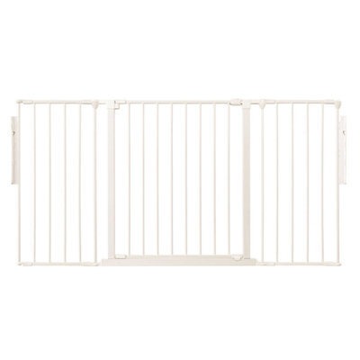 Safetots Premium Multi Panel Room Divider, Up To 148Cm Wide, White, 70Cm Tall, Flexible Barrier With Door For Baby And Toddler - image 1