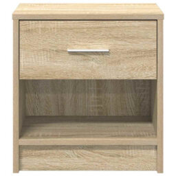 Berkfield Bedside Cabinet With Drawer Sonoma Oak 39X28X41 Cm - thumbnail 4
