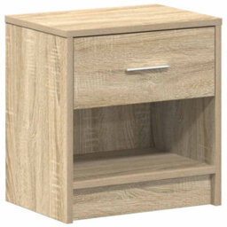 Berkfield Bedside Cabinet With Drawer Sonoma Oak 39X28X41 Cm - thumbnail 6