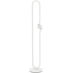 Wyld Haus Vano Rafa White Dimmable Led Floor Lamp With Glass Night Light And Foot Switch - 145 Cm, 4000K.