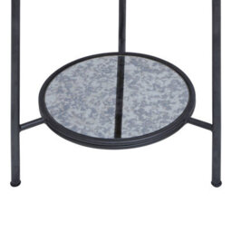 Orsina Design Two Tier Side Table, Two Tier Layout Small Lounge Table, Easily Maintained Rustic Side Table By Couch - thumbnail 4