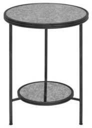 Orsina Design Two Tier Side Table, Two Tier Layout Small Lounge Table, Easily Maintained Rustic Side Table By Couch - thumbnail 8