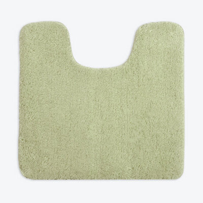 Allure Bath Fashions Luxury Microfibre Pedestal Toilet Mat Non-Slip - Sage Green - image 1