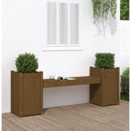 Berkfield Planter Bench Honey Brown 180X36X63 Cm Solid Wood Pine