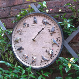 Wild Birds Design Indoor Or Outdoor Clock - Battery Powered Weather Resistant Wall Fence Clock For Home Or Garden - 30Cm Diameter - thumbnail 3