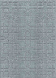 Ivy Washable Cubed Trellis Design Anti Slip Doormats Dark Grey 60X220 Cm - thumbnail 3