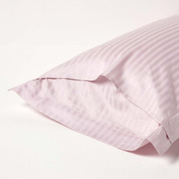 Homescapes Dusky Pink Violet Egyptian Cotton Ultrasoft King Size Oxford Pillowcase 330 Tc - thumbnail 3