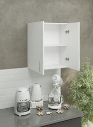 Jd Greta Kitchen Wall Unit 600mm Storage Cabinet With Doors And Shelf 60Cm - White Matt - thumbnail 2