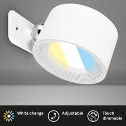 Briloner Magnet Wall Light No Drill Usb C Rechargeable Battery White Reading Lamp - thumbnail 2
