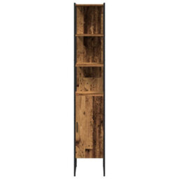 Berkfield 4 Piece Bathroom Furniture Set - Old Wood - thumbnail 8