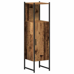Berkfield 4 Piece Bathroom Furniture Set - Old Wood - thumbnail 7