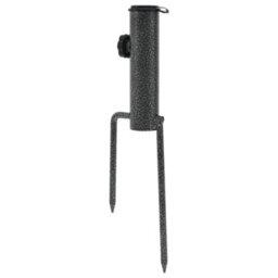 Walplus Parasol Stands With Spikes 2 Pcs 9X35 Cm Galvanised Steel - thumbnail 4