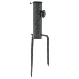 Walplus Parasol Stands With Spikes 2 Pcs 9X35 Cm Galvanised Steel - thumbnail 3