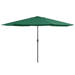 Berkfield Outdoor Parasol With Metal Pole 400 Cm Green - thumbnail 1