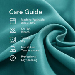 Deconovo Thermal Insulated Curtains Blackout Curtains Pencil Pleat Curtains For Childrens Bedroom W55 X L54 Inch Turquoise 1 Pair - thumbnail 7