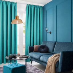 Deconovo Thermal Insulated Curtains Blackout Curtains Pencil Pleat Curtains For Childrens Bedroom W55 X L54 Inch Turquoise 1 Pair - thumbnail 5