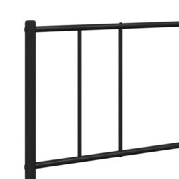 Berkfield Metal Bed Frame With Headboard And Footboard Black 193X203 Cm - thumbnail 9