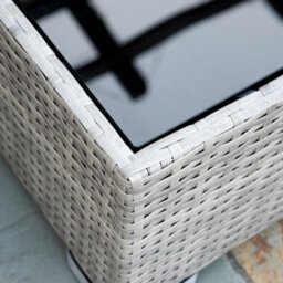 Outsunny 4 Pcs Patio Pe Rattan Wicker Sofa Conservatory Outdoor Furniture Set - thumbnail 9
