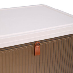 Darphe White Foldable 4 Tier Magnetic Door Shoe Storage Box With Brake Rolling Wheels - thumbnail 7