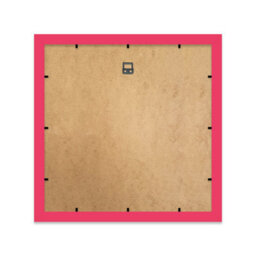 "11X11"" Bright Pink Picture Frame - 11X11"" Square Frame With 7X7"" Mount For 11X11""/7X7"" Pictures Art Deco Style Room Decor, 1 Pack" - thumbnail 3