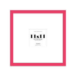 "11X11"" Bright Pink Picture Frame - 11X11"" Square Frame With 7X7"" Mount For 11X11""/7X7"" Pictures Art Deco Style Room Decor, 1 Pack" - thumbnail 1